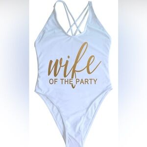 Wife of the Party One piece bathing suit